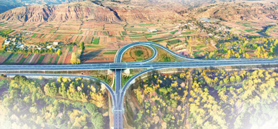 甘肅高速公路網一景