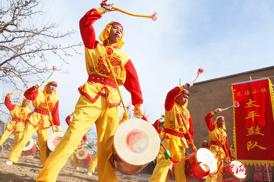 【新春走基层】甘肃兰州:鼓舞太平迎新春