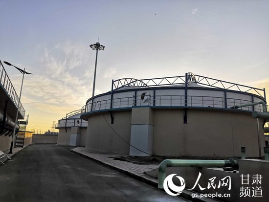 貸款支持的酒泉市肅州區第一、第二污水處理廠改擴建項目。（農發行甘肅省分行供圖）