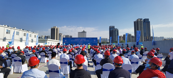 甘肅省“質量月”暨現場觀摩會在中建四局標准化基地舉行。於魏寧 攝