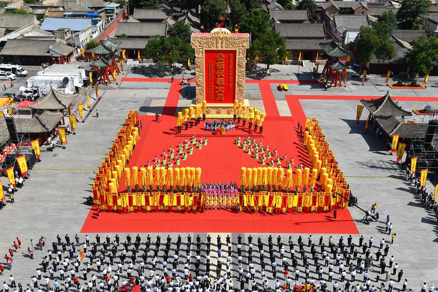 2023（癸卯）年公祭中华人文始祖伏羲大典在天水举行。天水市委宣传部供图