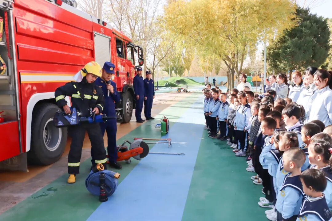 酒泉消防开展消防知识进校园活动。甘肃消防供图