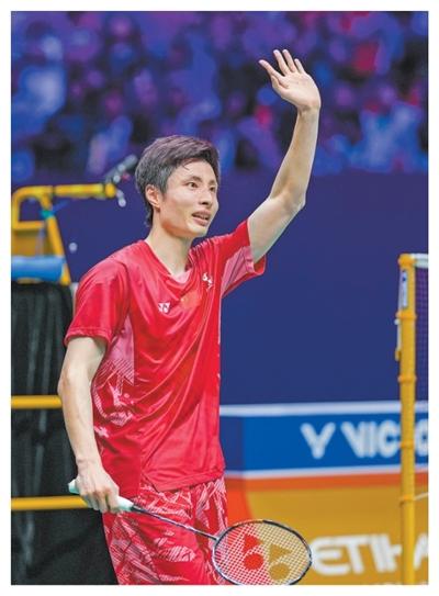 运动员在苏迪曼杯决赛现场。新华社记者 孙 非摄