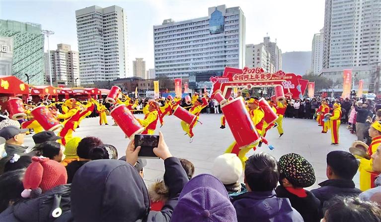 兰州太平鼓点燃现场激情