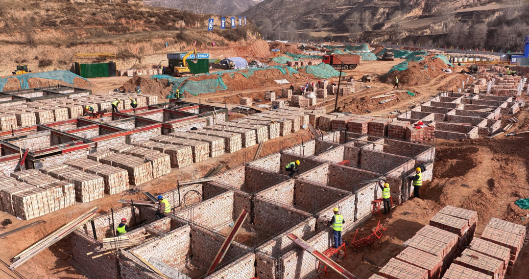 陇西5.6级地震灾后恢复重建汪家坡集中安置点。陇西县委宣传部供图