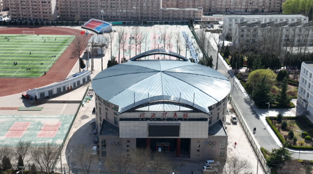 陇西县体育馆。陇西县委宣传部供图