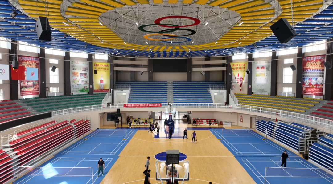 陇西县体育馆场馆内可容纳观众3000余人。陇西县委宣传部供图