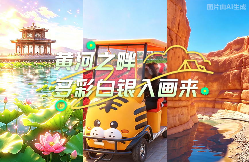 黃河之畔，多彩白銀入畫來