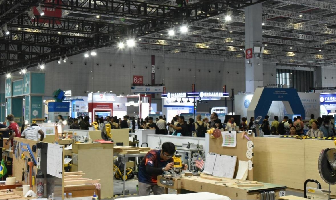 世界技能大賽現場。甘肅人社供圖