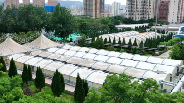 兰州石化炼油区污水处理系统“焕新”。兰州石化公司供图